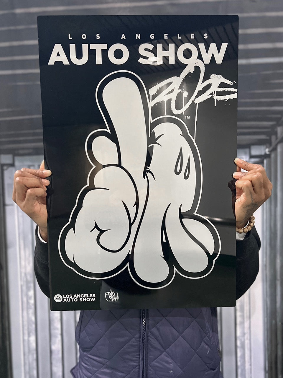 EDITION OF 10 - LA 2025 DRIP METAL PRINT: LA AUTO SHOW EXCLUSIVE