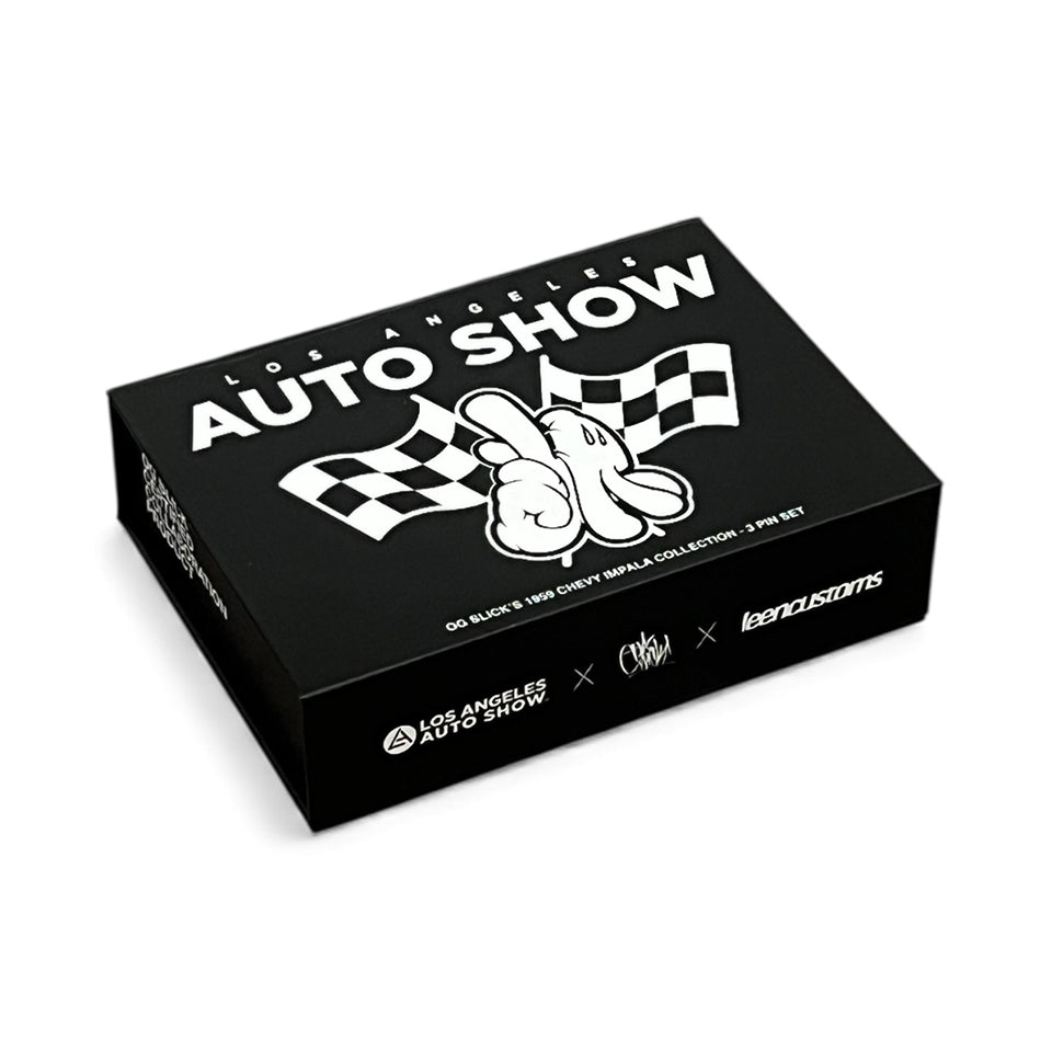 OG SLICK'S 1959 IMPALA LEEN CUSTOMS PIN SET: LA AUTO SHOW EXCLUSIVE