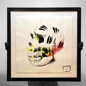 W30 - THE SLICK SKULL PRINT - HAND EMBELLISHED