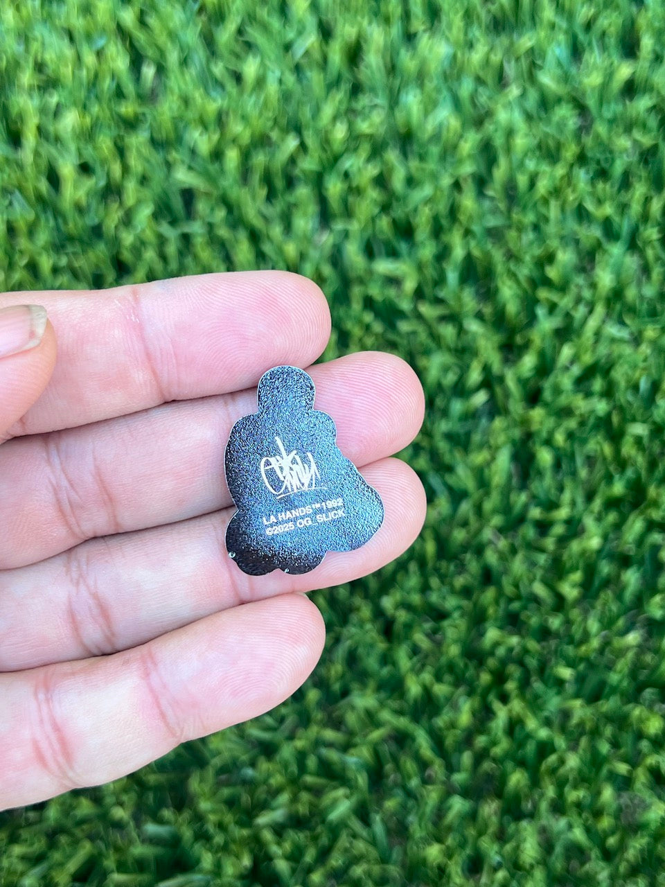 LA HANDS GOLF MARKER AND CLIP: CHROME SILVER