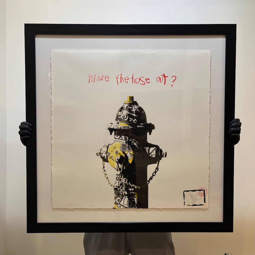 M30 - WHERE THE HOSE PRINT - HAND EMBELLISHED