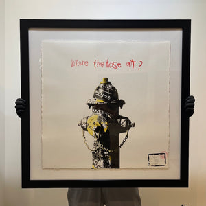 M30 - WHERE THE HOSE PRINT - HAND EMBELLISHED