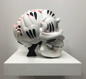 THE SLICK SKULL SCULPTURE: RED KNUCKLE EDITION